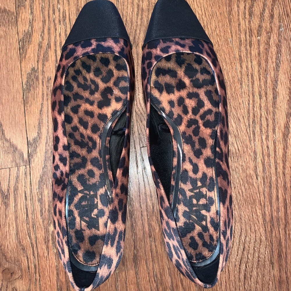 Zara cheetah flats